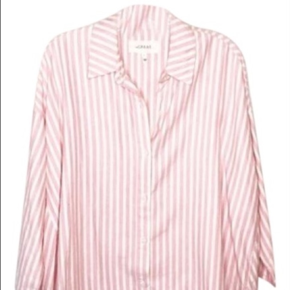 THE GREAT. Striped Button Down Sz 2 NWOT